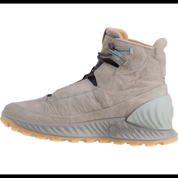 ECCO EXOSTRIKE LEATHER MID TOP HIKING BOOTS - Picture 2 of 5